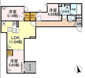 アヴァンス豊島　Aの物件間取画像